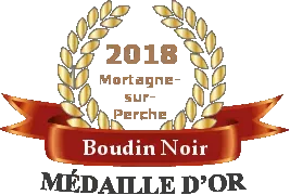 médaille d'or boudin noir 2018